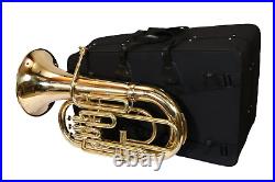 Professional Brass Euphonium Bb/F Pitch Musical Brass Instruments With Hard case