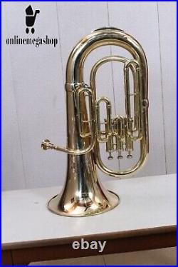 Professional Euphonium BB Pitch Musical Brass Instruments BRASS POLISH with Case