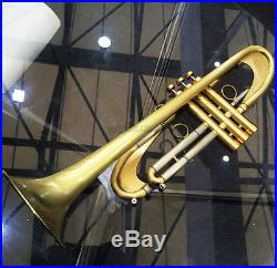 Professional Germany Design Trumpet Heavy Brushed Brass Bb horn With case