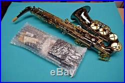 Professional Keilwerth SX90R Black Nickel Alto Saxophone with Mouthpiece+Access