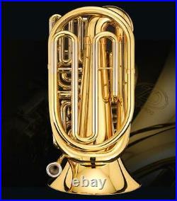 Professional MINi TUBA 4 Rotary valve BBb Tone Horn Patented product With Case