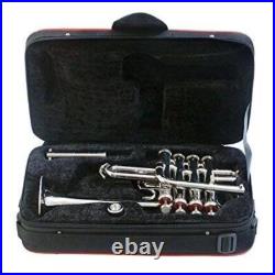 Professional Piccolo Nickle Trumpet Bb Pitch Premium Quality Hard Case&Mouthpiec