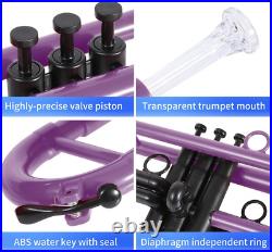 Professional Plastic Bb Trumpet Student Trumpet Set for Student Beginner with 7C