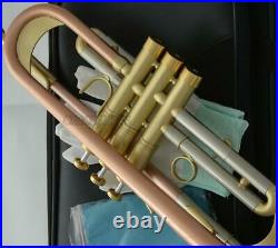 Professional Red Brass Trumpet Bb Monel 132.00mm Bell With case