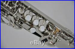 Professional Silver Eb Sopranino Saxophone Sax Low B to high F FREE mouthpiece