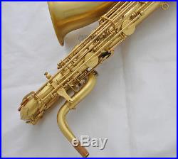 Professional Taishan Matt Brush Brass Baritone Saxophone Eb Sax Low A Key +Case