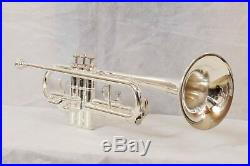 Professional Trumpet Silver Plated Band Master Choice B Flat with Hard case &