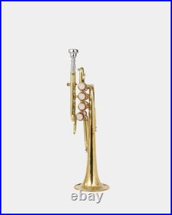 QUEENBRASS /BRASS PICCOLO TRUMPET FREE CASE+Mouthpiece SALE BUY NOW-PICOLO HORN
