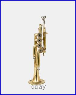 QUEENBRASS /BRASS PICCOLO TRUMPET FREE CASE+Mouthpiece SALE BUY NOW-PICOLO HORN