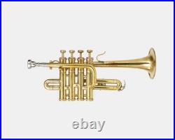 QUEENBRASS /BRASS PICCOLO TRUMPET FREE CASE+Mouthpiece SALE BUY NOW-PICOLO HORN