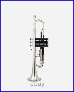 QUEENBRASS-Bb Standard Trumpet Black Nickel Finish 3 Valves/with Case and MP