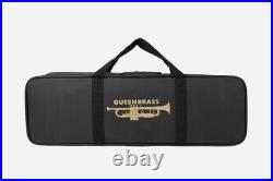 QUEENBRASS-Bb Standard Trumpet Black Nickel Finish 3 Valves/with Case and MP