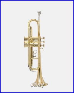 QUEENBRASS India Trumpet Bb Brass BRS HORN WITH CASE AND MOUTHPIECE NICE TUNED