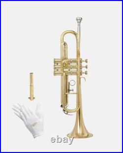 QUEENBRASS India Trumpet Bb Brass BRS HORN WITH CASE AND MOUTHPIECE NICE TUNED