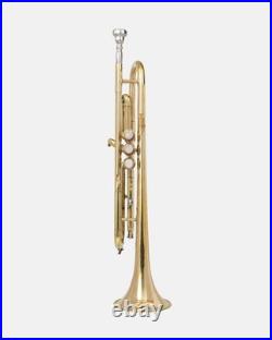 QUEENBRASS India Trumpet Bb Brass BRS HORN WITH CASE AND MOUTHPIECE NICE TUNED QUEENBRASS India Trumpet Bb Brass BRS HORN WITH CASE AND MOUTHPIECE NICE TUNED