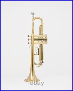 QUEENBRASS India Trumpet Bb Brass BRS HORN WITH CASE AND MOUTHPIECE NICE TUNED