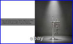 QUEENBRASS Piccolo trumpet nickel and finish with hard case bag and MP