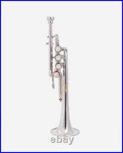 QUEENBRASS / SALE Piccolo trumpet nickel with hard case and MOUTHPIECE