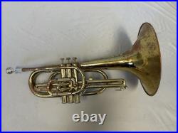 Quality! Blessing Artist Elkhart-ind. U. S. A. Marching Mellophone + Mpiece + Case