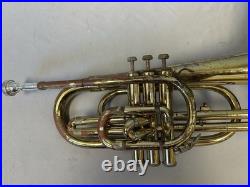 Quality! Blessing Artist Elkhart-ind. U. S. A. Marching Mellophone + Mpiece + Case