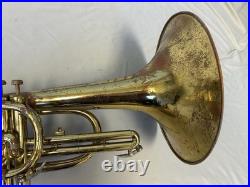 Quality! Blessing Artist Elkhart-ind. U. S. A. Marching Mellophone + Mpiece + Case