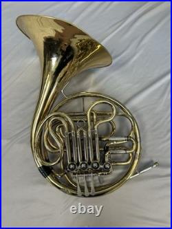 Quality C. G. Conn Ltd. U. S. A. 6d Double French Horn + Case