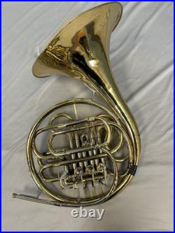 Quality C. G. Conn Ltd. U. S. A. 6d Double French Horn + Case