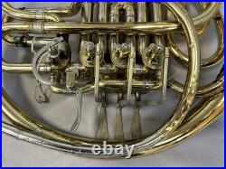 Quality C. G. Conn Ltd. U. S. A. 6d Double French Horn + Case