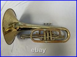 Quality! F. E. Olds & Son Fullerton, Calif U. S. A. Marching Mellophone + Case