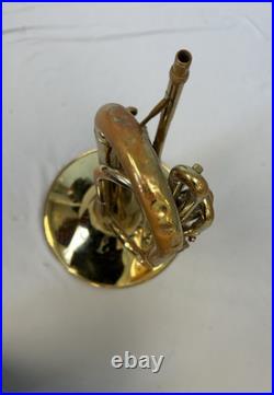 Quality! F. E. Olds & Son Fullerton, Calif U. S. A. Marching Mellophone + Case