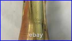 Quality! F. E. Olds & Son Fullerton, Calif U. S. A. Marching Mellophone + Case