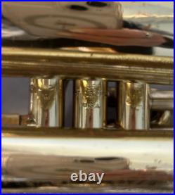 Quality! King U. S. A. Model 1124 Marching Baritone Horn + Case