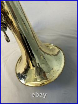 Quality! King U. S. A. Model 1124 Marching Baritone Horn + Case