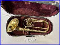 Quality Vintage Conn U. S. A. Alto Horn Elkhart-ind. + Case