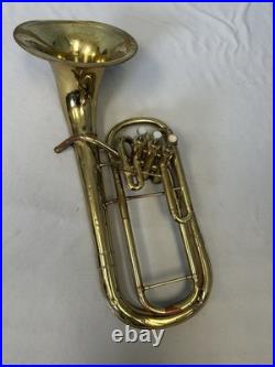 Quality Vintage Conn U. S. A. Alto Horn Elkhart-ind. + Case