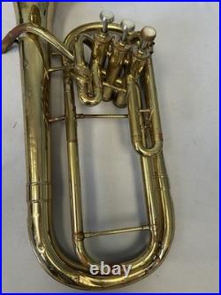 Quality Vintage Conn U. S. A. Alto Horn Elkhart-ind. + Case