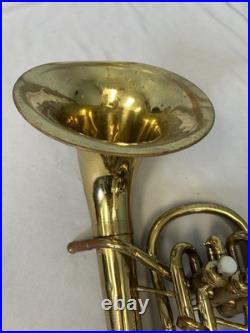 Quality Vintage Conn U. S. A. Alto Horn Elkhart-ind. + Case