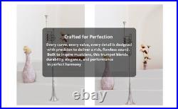 Queenbrass Flag Trumpet Silver Free-hard Case+mouthpiece