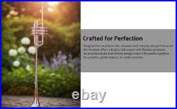 Queenbrass Flag Trumpet Silver Free-hard Case+mouthpiece