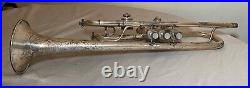 RARE Antique 1918 E. A. Couturier Ltd. Conical Silver Lacquer Bore Trumpet 1838 RARE Antique 1918 E. A. Couturier Ltd. Conical Silver Lacquer Bore Trumpet 1838