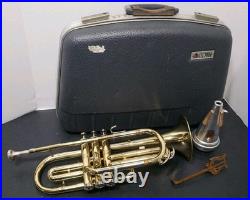 RARE CONN DIRECTOR SHOOTING STARS BRASS BELL-ORIGINAL HORN withCONN HARD CASE