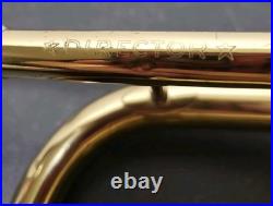 RARE CONN DIRECTOR SHOOTING STARS BRASS BELL-ORIGINAL HORN withCONN HARD CASE