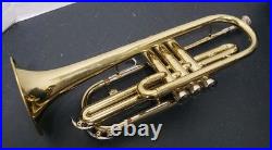 RARE CONN DIRECTOR SHOOTING STARS BRASS BELL-ORIGINAL HORN withCONN HARD CASE