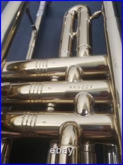 RARE CONN DIRECTOR SHOOTING STARS BRASS BELL-ORIGINAL HORN withCONN HARD CASE