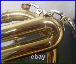 RARE CONN DIRECTOR SHOOTING STARS BRASS BELL-ORIGINAL HORN withCONN HARD CASE