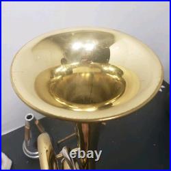 RARE CONN DIRECTOR SHOOTING STARS BRASS BELL-ORIGINAL HORN withCONN HARD CASE
