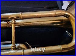RARE CONN NY SYMPHONY SPECIAL Trumpet POLY CASE! MP AND MUTE. Min. Rest