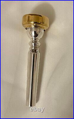 REEVES 43S x bb 4 gap Trumpet mouthpiece 28 throat GOLD screw rim