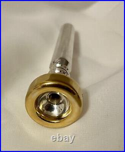 REEVES 43S x bb 4 gap Trumpet mouthpiece 28 throat GOLD screw rim