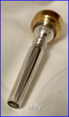 REEVES 43S x bb 4 gap Trumpet mouthpiece 28 throat GOLD screw rim